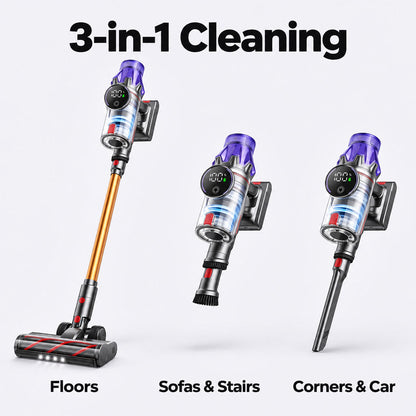 3-in-1 cleaning